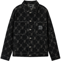 gxgjeans【内里夹棉】秋季满印翻领牛仔夹克男式夹克外套男青少年