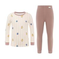 全棉时代儿童秋衣套装秋衣秋裤男童女童保暖内衣套装睡衣裤家居服 【男童款】天际蓝 130cm