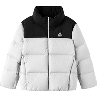 巴拉巴拉功能运动24冬羽绒服短款防寒防风90鸭绒户外中性【bp】 浅灰20047 130cm