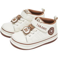 泰兰尼斯211秋季儿童机能鞋男童宝宝学步鞋防滑软底女童鞋子 米白 20码 内长13.0适合脚长11.8~12.2cm
