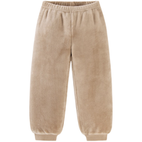 迷你巴拉【净电绒】冬季儿童双面绒家居服宝宝保暖厚款睡衣 浅驼50017 90cm