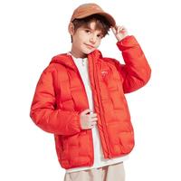 雪中飞 SNOWFLYING儿童羽绒服2024秋冬男童中大童女童压胶轻薄羽绒服 中国红 140cm