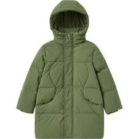 YeeHoO                                    英氏儿童羽绒服冬季加厚鸭绒外套中长款羽绒服中大童保暖2024... 橄榄绿 120cm-充绒量77g