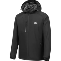 美津浓 户外夹克男女防风外套登山服 黑色 XL