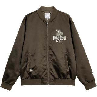 杰克·琼斯（JACK&JONES）秋季款NBA联名凯尔特人队潮流百搭棒球领夹克外套男款224321075 黑橄榄E06 常规 黑橄榄E06 185/104A/XL