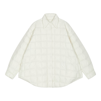 江南布衣25秋轻薄羽绒服宽松A型翻领可抽绳5P9C12240 110/米白 M