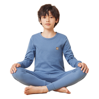 顶瓜瓜男童秋衣秋裤纯棉儿童内衣套装青少年大童打底全棉毛衫睡衣