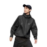 森马(Semir)张新成同款冲锋衣外套男24秋户外风三防上衣109524108201 黑色90001 M