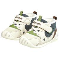 基诺浦软底宝宝学步鞋2024冬季男女儿童加厚保暖婴儿学步鞋GB2358 象牙白/流动蓝/深棕 120mm 脚长11.6-12.4cm