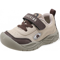 ABC KIDS儿童学步鞋2024秋季马卡龙色系透气舒适耐磨男女童运动休闲鞋 绿棕 22码 内长约14.5cm