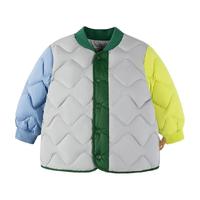 迷你巴拉 MINI BALA 巴拉男童女童羽绒服宝宝复古撞色时尚冬季保暖儿童外套