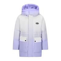 雪中飞 童装2024冬季新款儿童羽绒服加厚中长款洋气女大童渐变羽绒外套 冰雪蓝 140cm