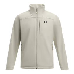 安德玛 UNDERARMOUR）ColdGear Infrared Shield男子拒水防风保暖立领运动外套1371586 卡其灰290 XXL
