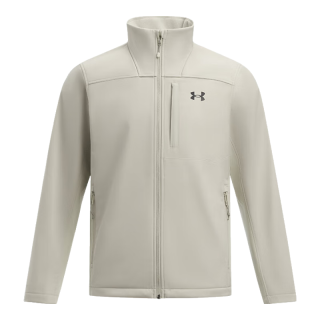 安德玛（UNDERARMOUR）ColdGear Infrared Shield男子拒水防风保暖立领运动外套1371586 卡其灰290 XXL