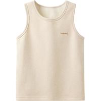 YeeHoO英氏儿童保暖背心男女童冬彩棉免洗加厚保温抗病毒导湿干爽圆领内搭 纯色 160cm