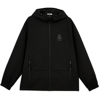 杰克琼斯 杰克·琼斯(JACK&JONES)男装潮流春秋款外套男士连帽防风上衣户外休闲夹克短款百搭外套 E41黑色 M