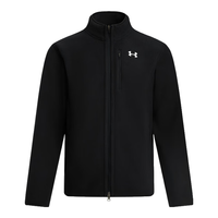 安德玛（UNDERARMOUR）秋冬Bonded Fleece男子保暖休闲运动外套1389308 黑色001 XXL