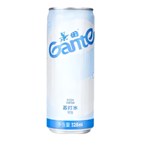 百岁山 Ganten无糖苏打水328ml*6罐*4包 整箱装 共24罐 气泡绵密 轻盈畅饮