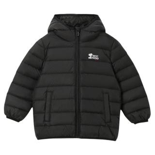 史努比童装儿童羽绒服男童连帽外套白鸭绒轻薄款春秋宝宝上衣秋装