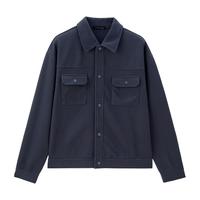 佐丹奴抓绒衣男24冬提花绒工装风外套口袋帅气翻领夹克男01074853