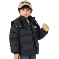 迪士尼（Disney）【蓄热】儿童羽绒服男童2024秋冬女童中小童保暖加厚外套 黑色 100cm