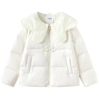 【商场同款】巴拉巴拉童装儿童羽绒服女童2024冬装新中式翻领国风