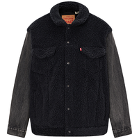 Levi's李维斯男士仿羊羔绒牛仔外套牛仔拼接潮流时尚