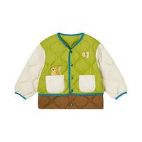 babycarewoobaby儿童羽绒服男童轻薄女童冬装棉袄童装外套棉服洋气时髦