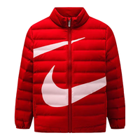 NIKE 耐克童装男女童羽绒服冬季大LOGO儿童保暖上衣 学院红 140/68(S)