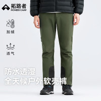 今日必买、保暖服饰：Pioneer Camp 拓路者 【DWR防泼水】暖绒户外软壳裤直筒长裤 XHX201006C2 丛林绿