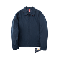 TOMMY HILFIGER 男士休闲翻领夹克春秋季简约百搭上衣