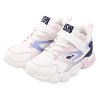 江博士冬季男女童加绒保暖学步鞋 舒适防滑耐磨儿童运动鞋 米/紫 （内里加绒） 23码 脚长约13.4-14.1