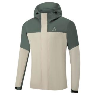 361° 冲锋衣三合一男女款山河衣秋冬季加绒防泼水运动外套632433602-2 月桂叶灰绿/军阀绿 XL