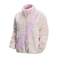 耐克NIKE夹克女立领FAUX FUR AOP GCEL秋冬外套HQ4871-663粉S