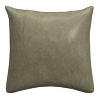 曲美家居沙发 懒人沙发椅复古中古风包豪斯沙发椅子客厅书房卧室阳台单椅 橄榄绿-疯马皮 靠包