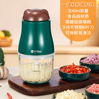 维勒拓 Wiltal 德国电动绞肉机家用小型全自动多功能搅拌料理机绞馅蒜蓉佐料打碎