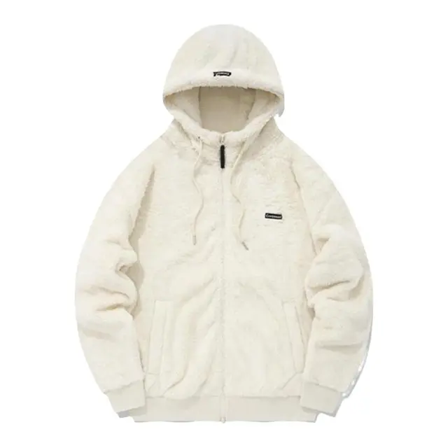 Covernat羊羔绒外套24秋冬连帽居家保暖夹克潮牌穿搭上衣