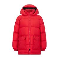 雪中飞 SNOWFLYINGkids童装儿童羽绒服男童中大童纯色女童中长款面包羽绒服