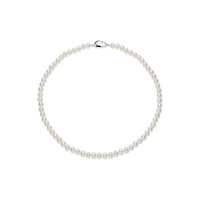 京润珍珠 gN pearl珍珠项链韶华S925银近圆强光淡水真珍珠女实用 近圆形6.3-7.3mm46cm爱心扣