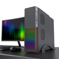 游戏帝国 小精灵3 RGB M-ATX机箱 非侧透 含电源 250W 黑色