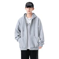 外套男女装秋冬季加绒加厚休闲运动连帽开衫卫衣青少年上衣服