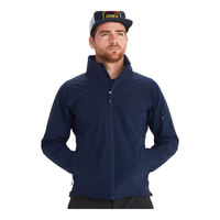 Marmot 男式 Alsek 夹克  轻质防水软壳 北极海军蓝 Large