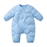 贝肽斯婴儿羽绒服连体衣冬季新生儿男女宝宝轻薄保暖外出外套
