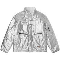 Dickies 两面穿羊羔绒夹克男女保暖上衣厚外套10910 银色 L