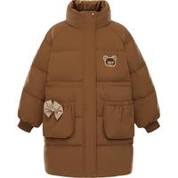 Mini Peace 抗菌绒 儿童羽绒服 棕色 130