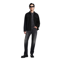 杰克·琼斯(JACK&JONES) 秋季时尚潮纯色翻领上衣直筒短款仿毛呢夹克外套男装224321064