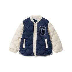 Gap 男女童撞色立领羽绒服外套 641840