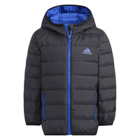 阿迪达斯 (adidas)儿童轻薄羽绒服 运动保暖轻薄款连帽羽绒服H40326 黑色 A104