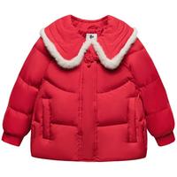 【拜年服新中式羽绒服】迷你巴拉 MINI BALA 巴拉女童新年甜美短款羽绒服冬