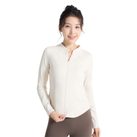 361°秋季运动外套长袖女上衣跑步衣开衫修身显瘦训练瑜伽服